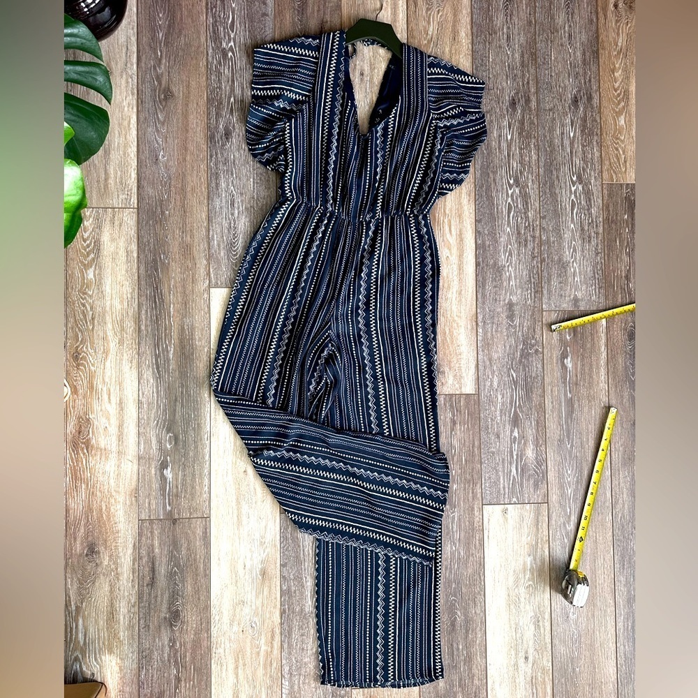 🛍️ Crystal Sky blue with white wide leg jumpsuit. New never worn. - Picture 11 of 11